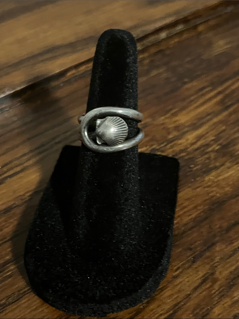 Sterling Silver Seashell Accent Ring